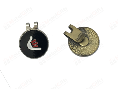 GOLF CAP CLIP, ANTIQUE BRONZE