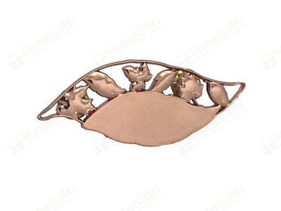Rose Gold Metal Pin